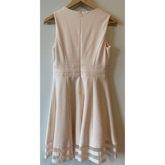 NEW! Calvin Klein Fit & Flare Petite Pink Evening Dress Size 6P - Picture 9 of 17